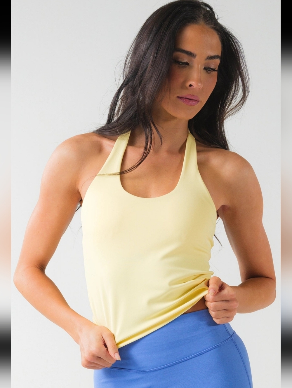 NWT ACTA Lemon Tide Airlux Halter Medium